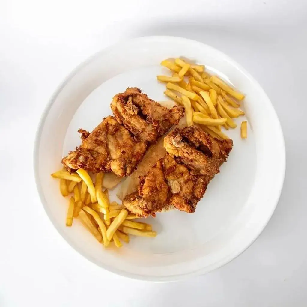 حبة دجاج مقلي بدون رز