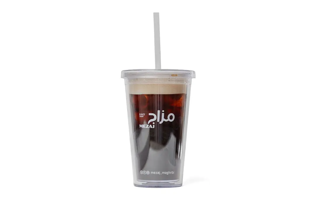 Ice Black coffee transparent cup