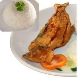 Fried Bangus with Rice