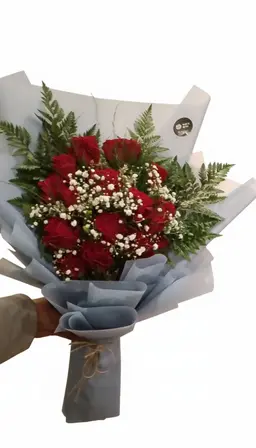 باقة الزهور الاحمر