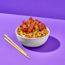 Honey Glazed Chicken with Noodles