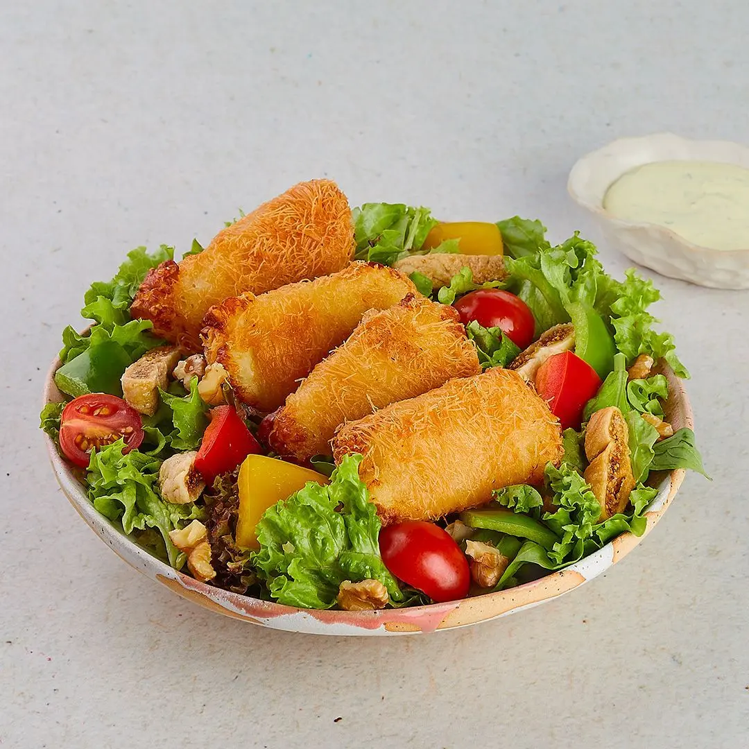 Crispy Halloumi Salad