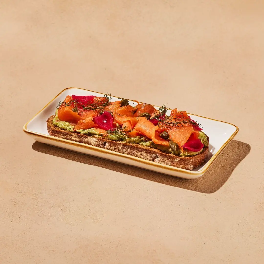 Smoked Salmon & Pesto Toast
