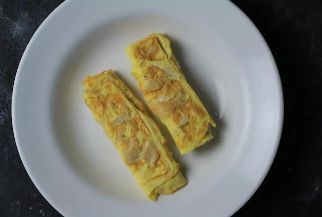 Mushroom eggs with cheese