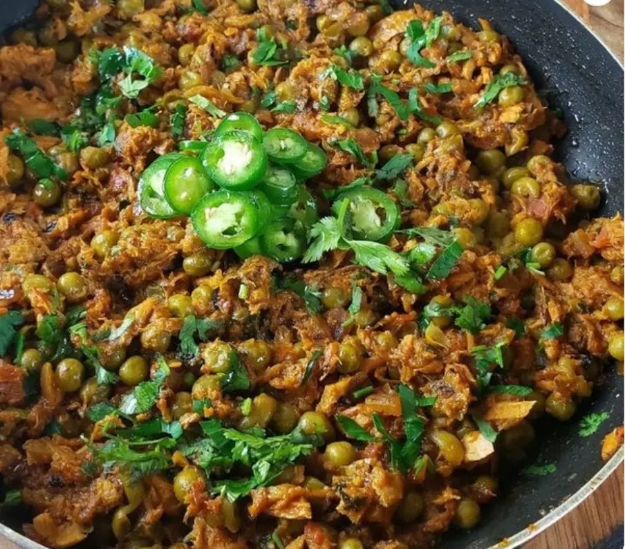 Peas with Egg Plate