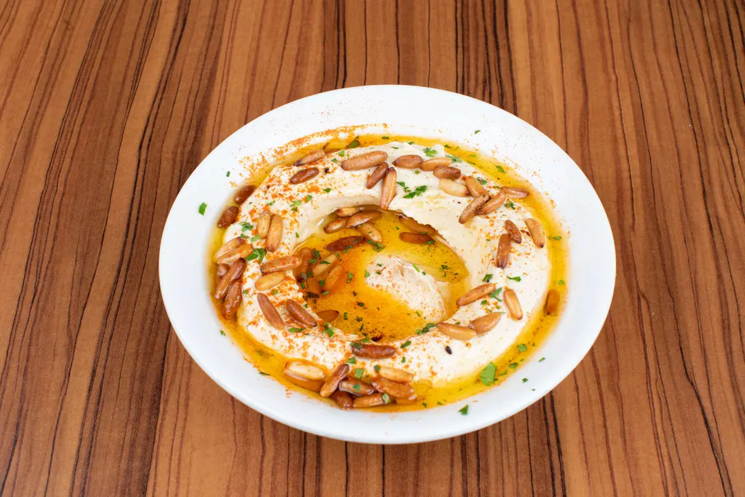 Hummus & Pine Nuts
