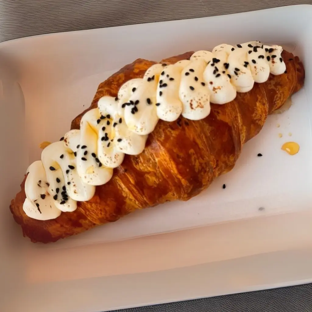 Feta Cheese with Honey Croissant