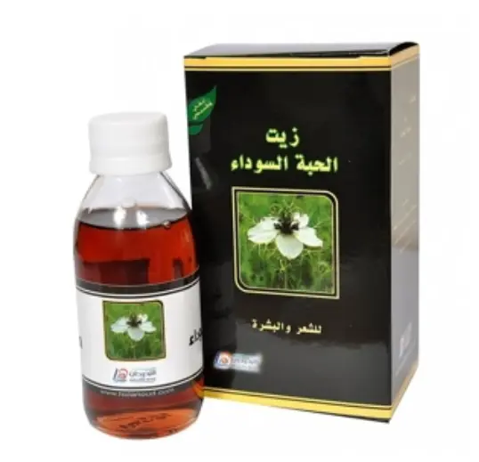 زيت الحبة السوداء حبة البركة للشعر و البشرة روض الخزامى ر413
