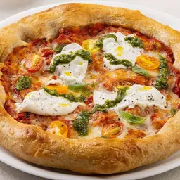 Burrata and Pistachio Pesto Pizza