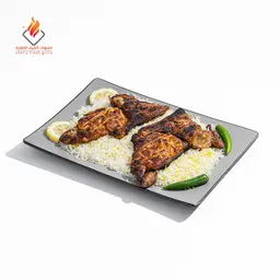 حبة دجاج على الفحم