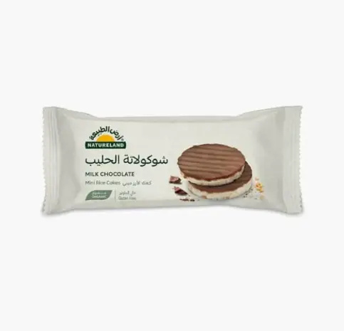 كعك الأرز ميني بشوكولاتة الحليب ١٦جم عضوى
