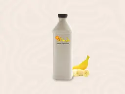 Family size banana and milk cocktail