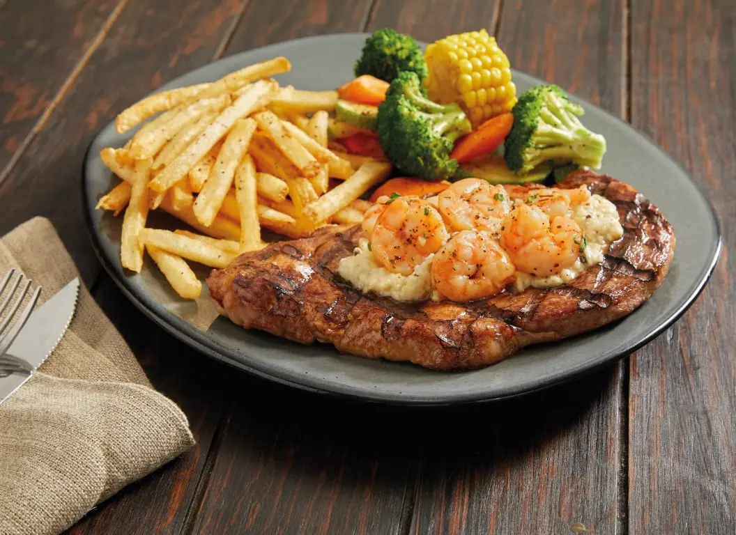 Steak and Shrimp Parmesan