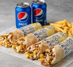 Chicken Shawarma combo for TWO