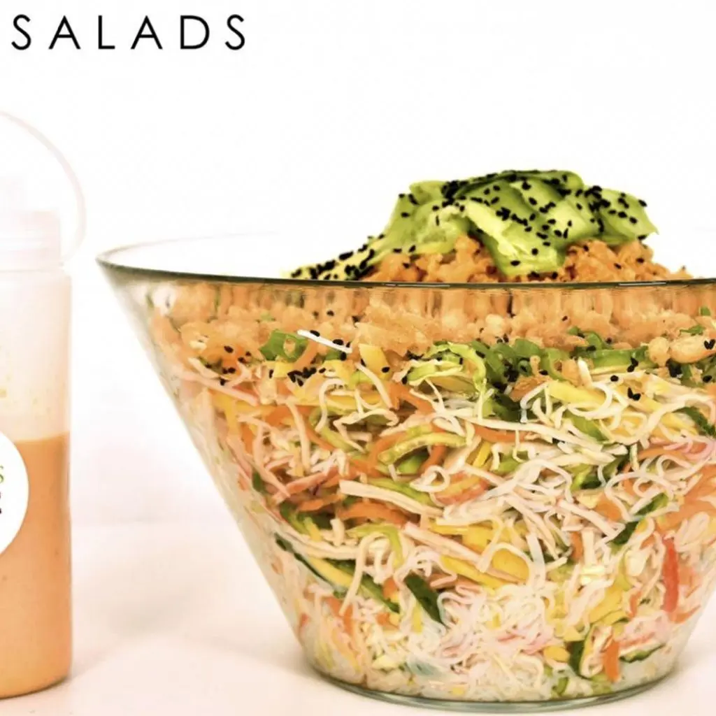 Spicy Crab and Tempura Salad
