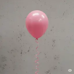 بالون هيليوم زهري