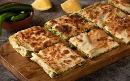 Vegetable Mutabbaq with Cheese