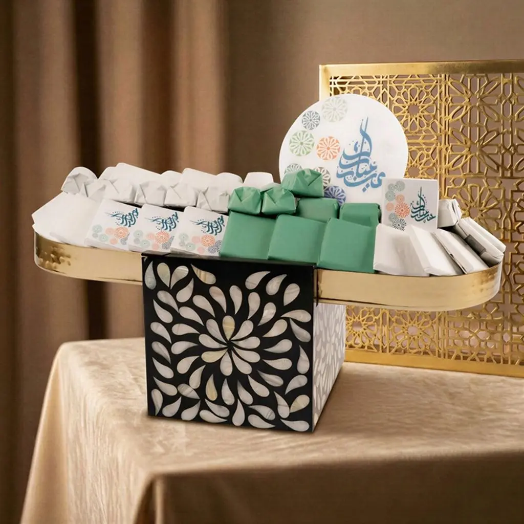 Decorated Chocolate Tray for Eid