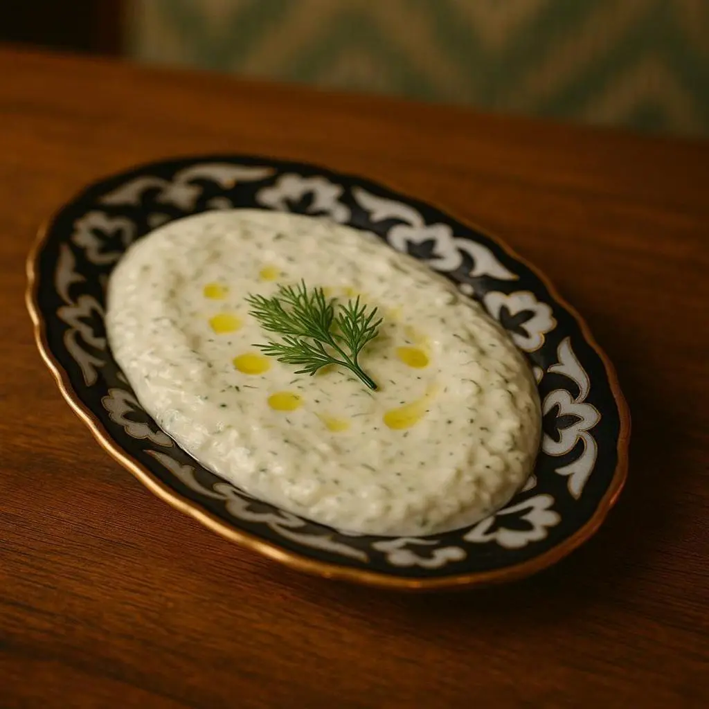 سلطة الخيار باللبن