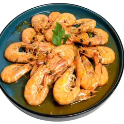شرمب بالزبدة والثوم