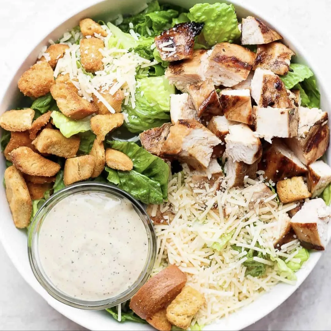Blackened Chicken Caeser salad