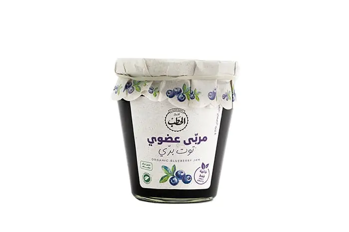 مربى  العضوي توت بري عضوي 100٪ 370 جم