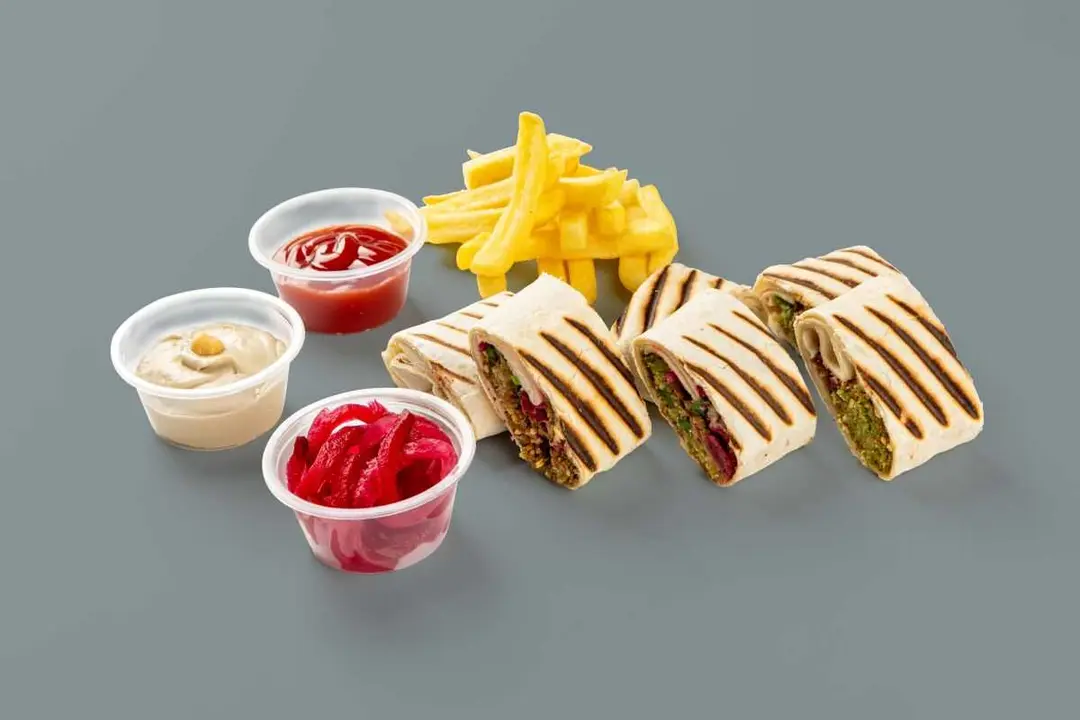 Arabic Stuffed Falafel Meal