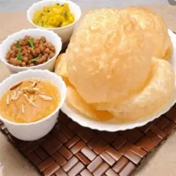 Sweet With Puri Bread