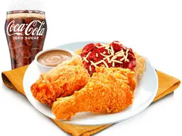 2 pcs Chickenjoy Spicy Spaghetti Meal