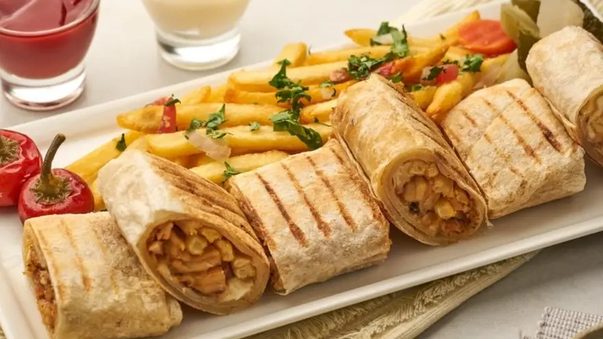 صحن شاورما عربي