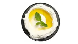 صحن لبنه بالعسل