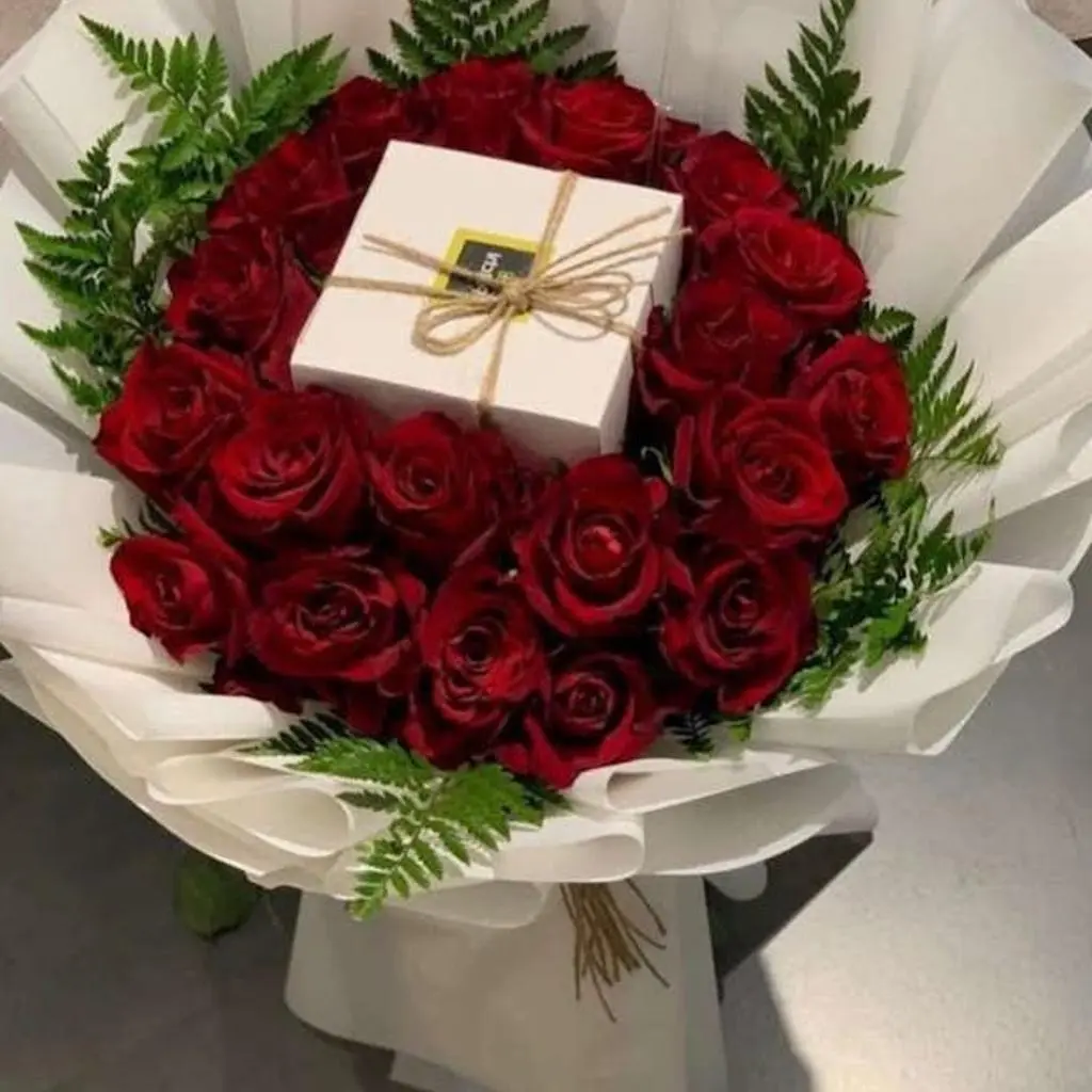 ورد مع تشوكليت