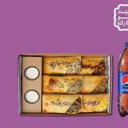 بوكس مبارك فطائر مع بيبسي ١ لتر
