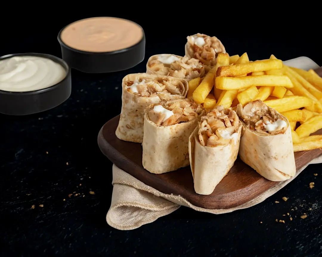 Chicken Shawarma Plate (6 Pcs)