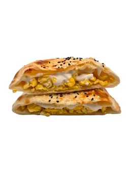 Fried eggs with cheese