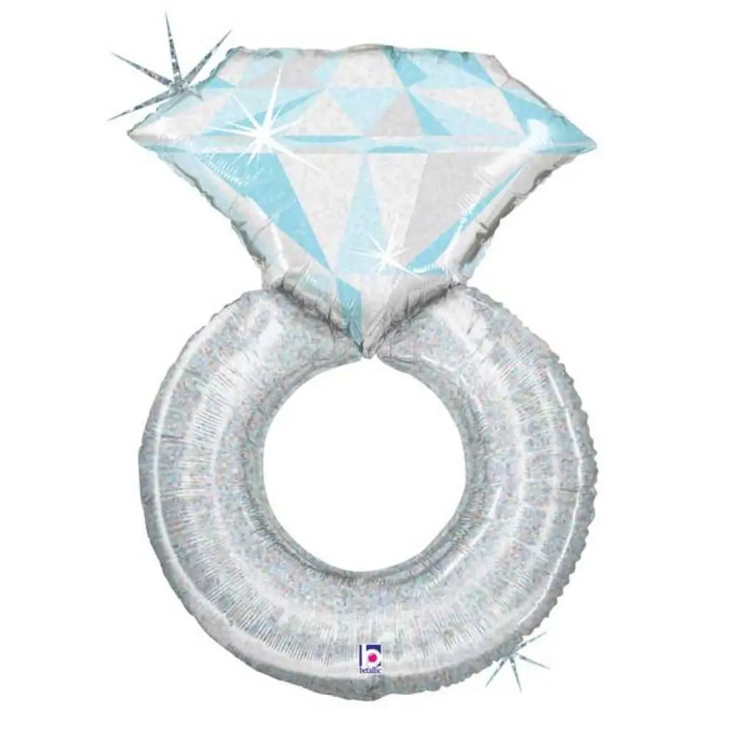 Silver Wedding Ring Balloon