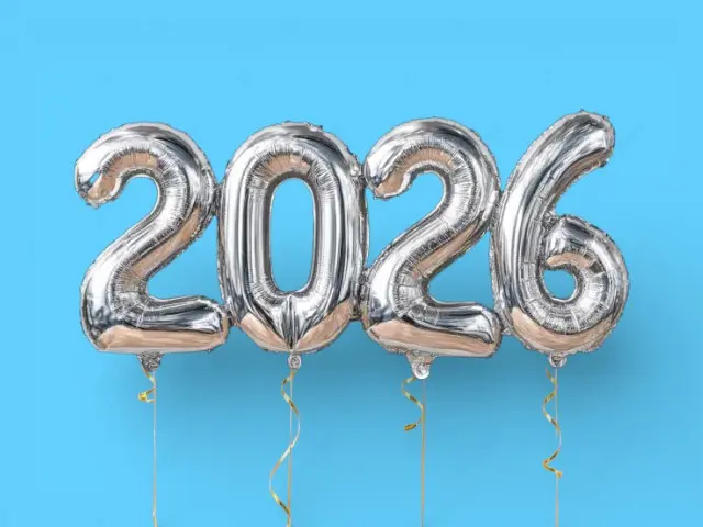 Silver 2026 Helium Balloons 0281