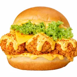 Big Crunchy Cheesy Nashville Burger