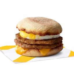 Double - Up Sausage with Egg McMuffin Sandwich