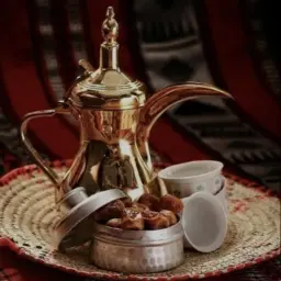 دلة قهوة مع التمر