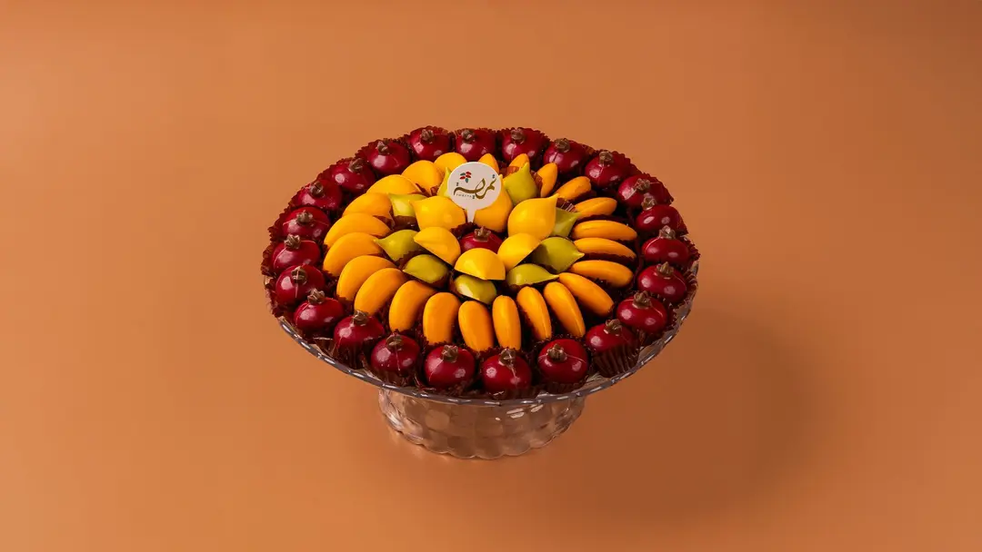 Acrylic chocolate tray mixed fruits