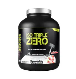 Laperva Iso Triple Zero Whey Protein Next Generation, Belgian Strawberry, 4 LB