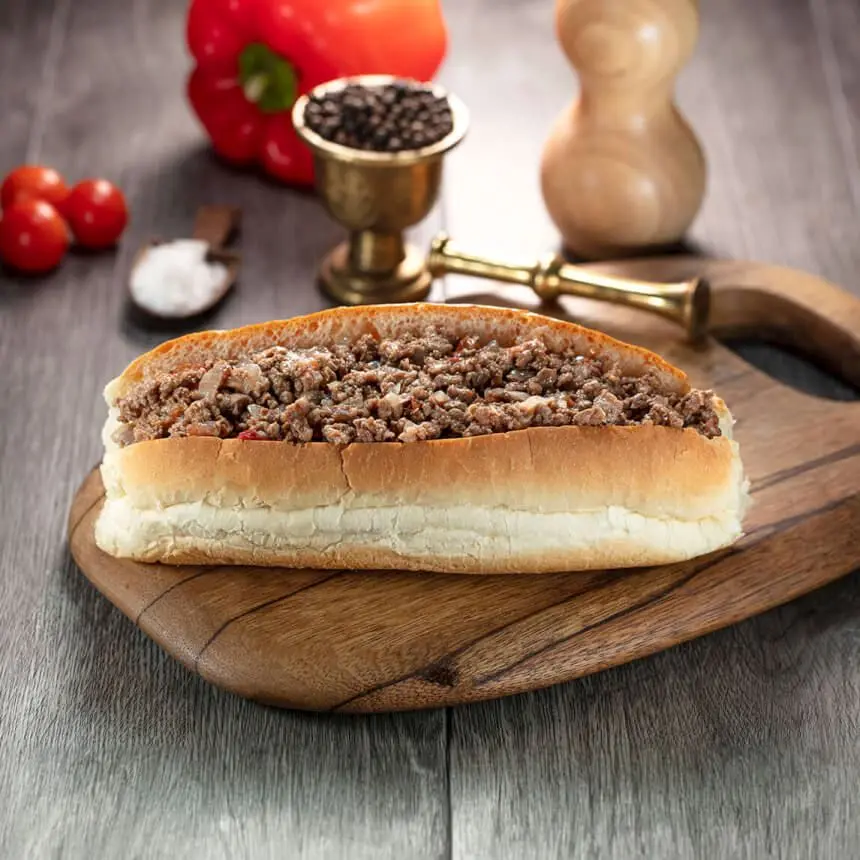 ساندوتش لحم مفروم