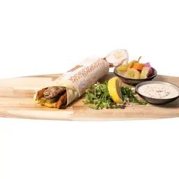 Meat kebab sandwich