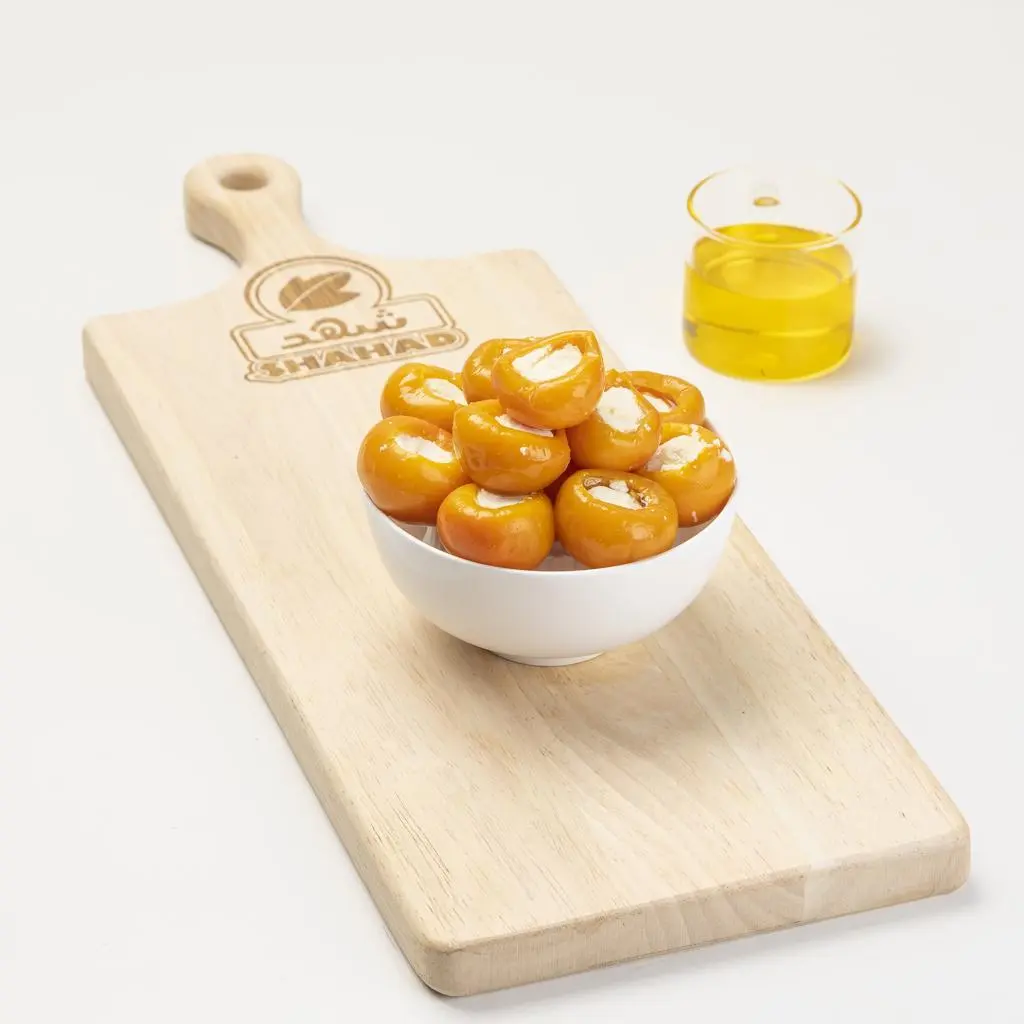 Orange Pepper Stuffed with Cheese
