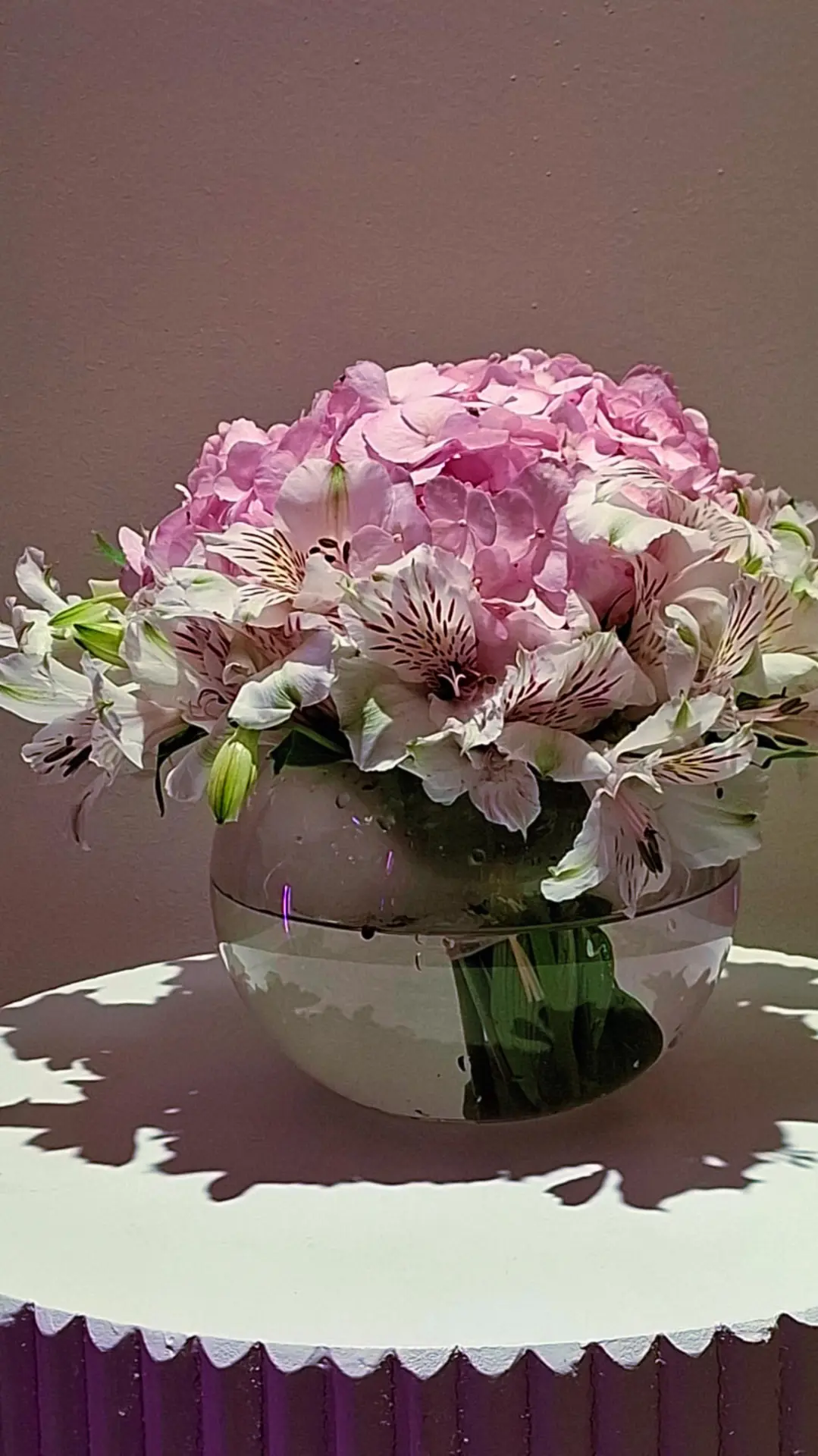 فازة الهيدرنجا الوردية