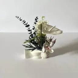 Artificial Hand Bouquet with Anthurium and Orchid Flowers