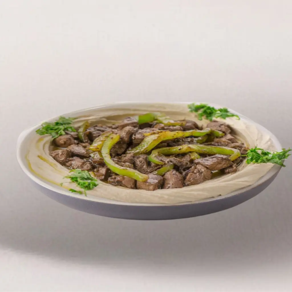 حمص بالكبدة - كبير