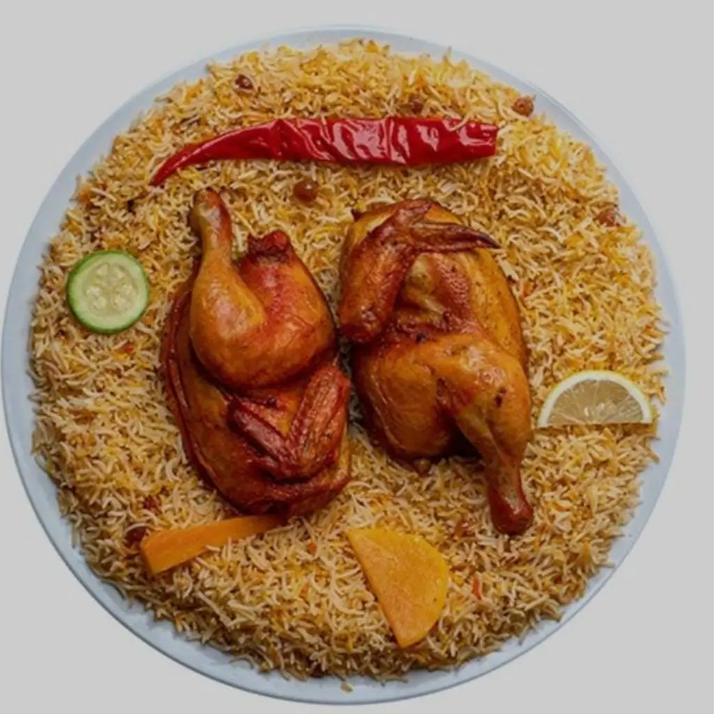 دجاج مندي مع أرز مندي