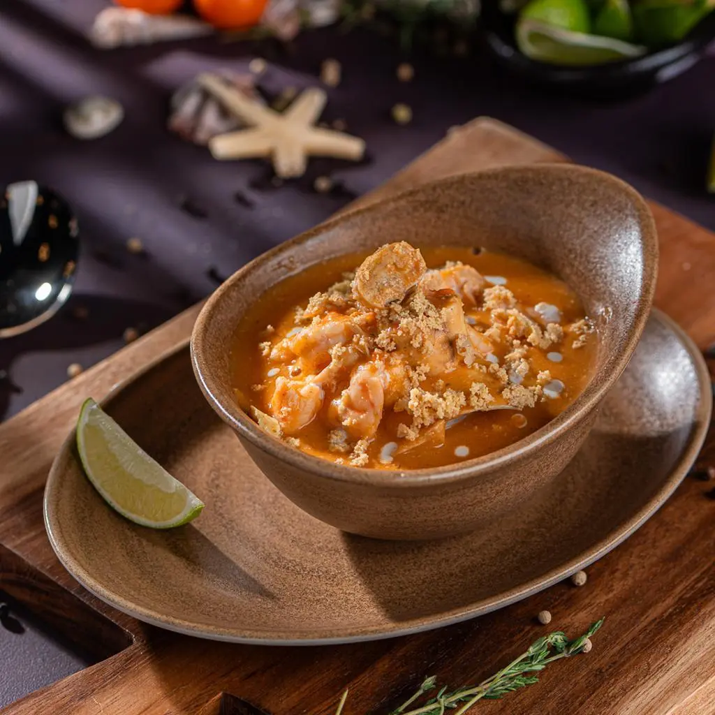Shrimp Soup with Roe